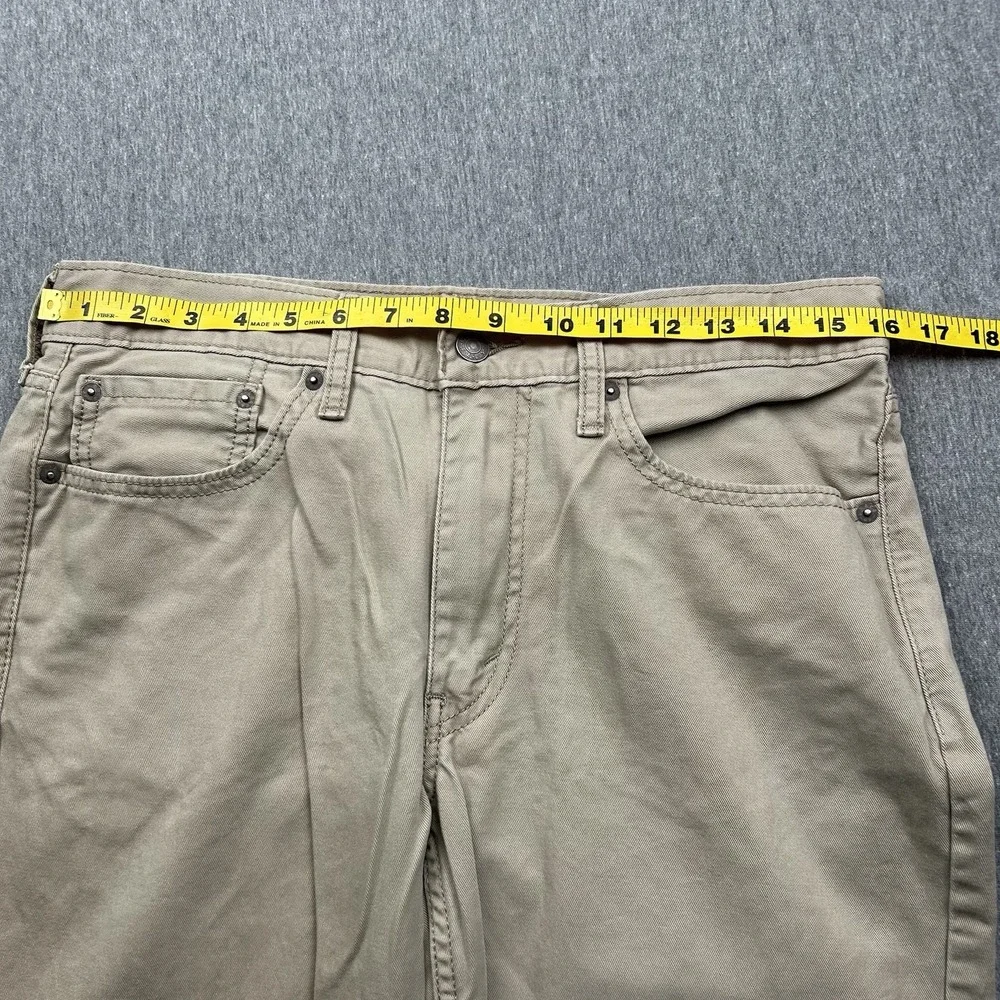 Levis 514‎ Pants Mens 32x30 Straight Fit Beige Khaki Chino Cotton Red Tab